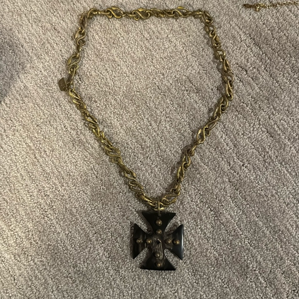 AP Kenya cross necklace with heavy chain